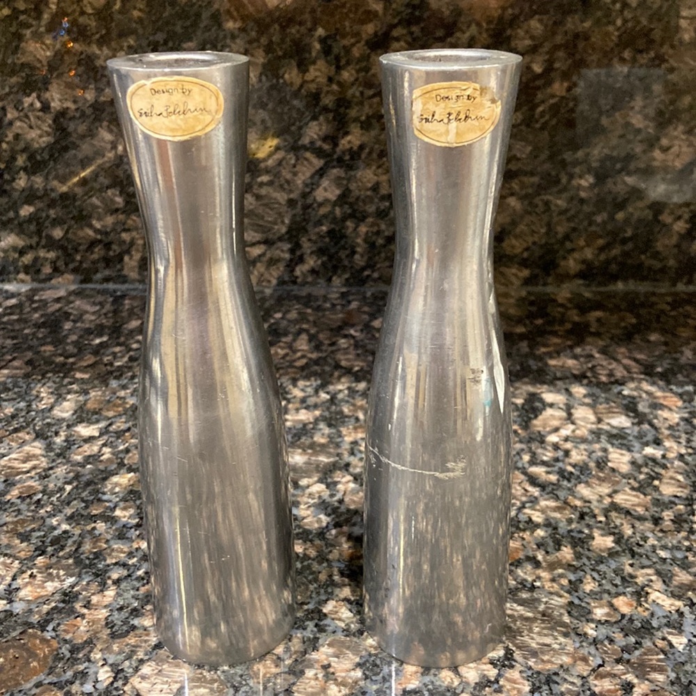 Vintage IKEA Gota Erika Pekkari modernist candlesticks